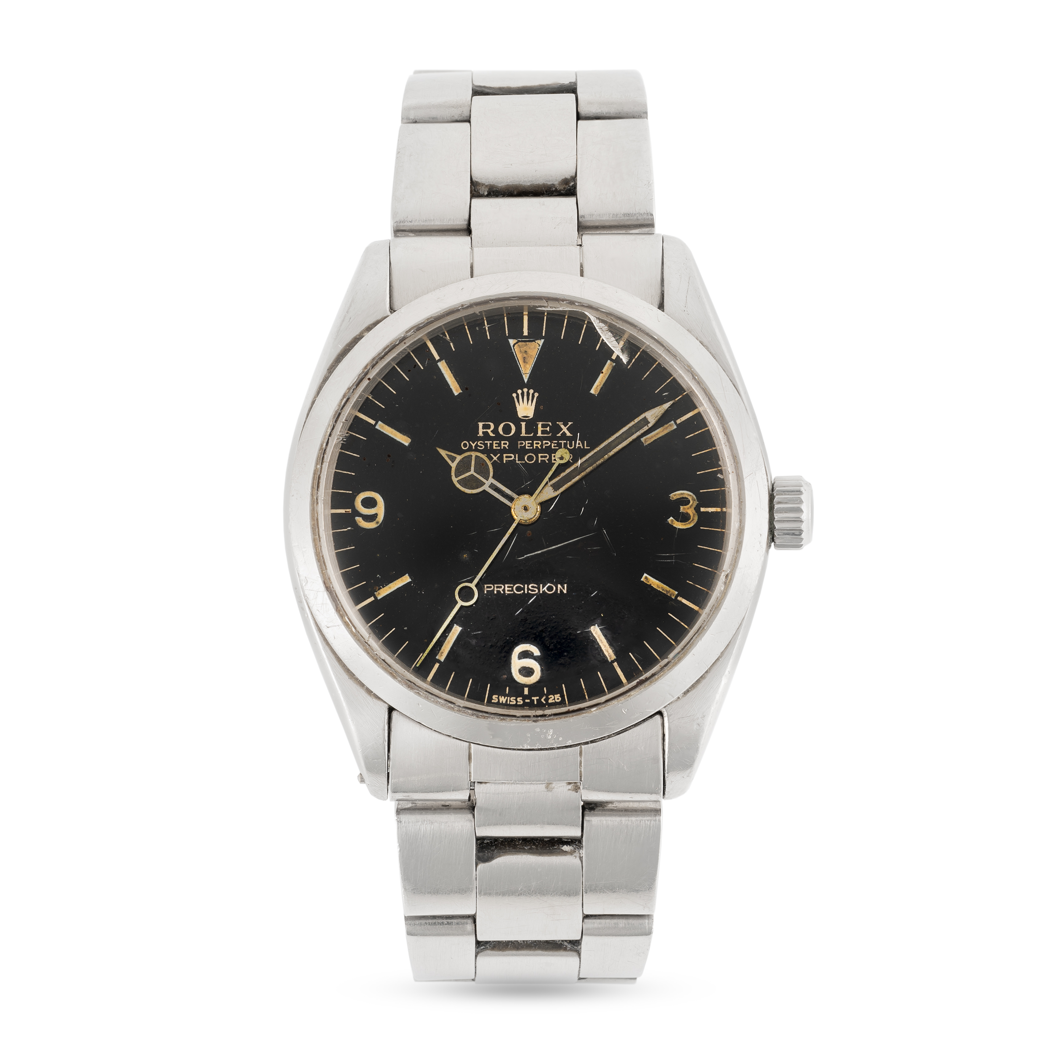 A GENTLEMAN'S SIZE STAINLESS STEEL ROLEX OYSTER PERPETUAL EXPLORER PRECISION BRACELET WATCH CIRCA - Image 3 of 11