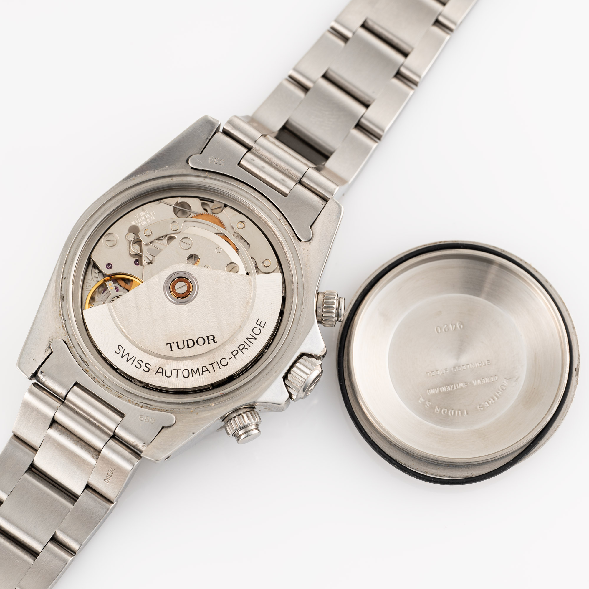 A GENTLEMAN'S SIZE STAINLESS STEEL ROLEX TUDOR OYSTERDATE AUTOMATIC CHRONO TIME "BIG BLOCK" - Image 9 of 10