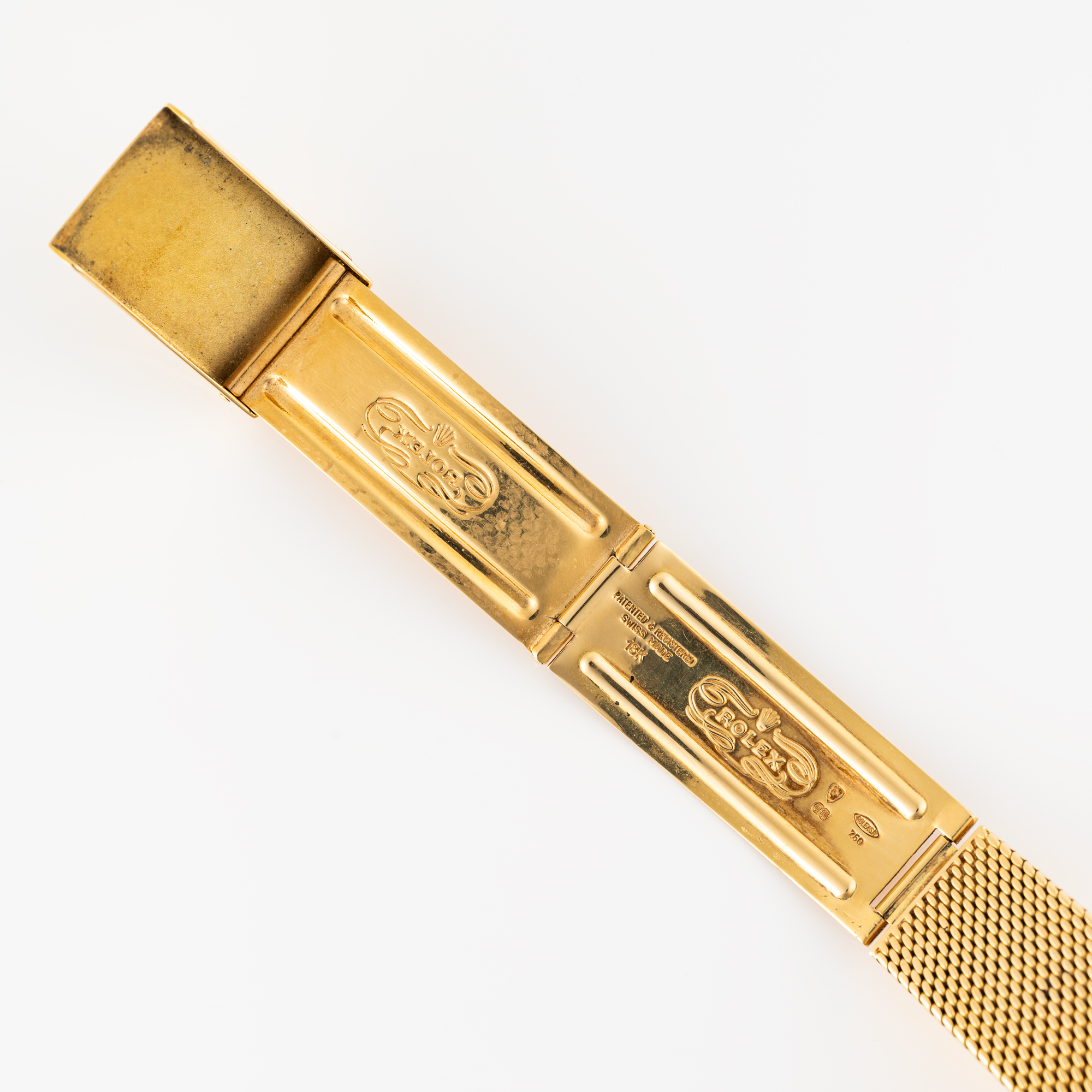 A RARE GENTLEMAN'S SIZE 18K SOLID GOLD ROLEX OYSTER PERPETUAL DATE BRACELET WATCH DATED 1978, REF. - Image 10 of 12