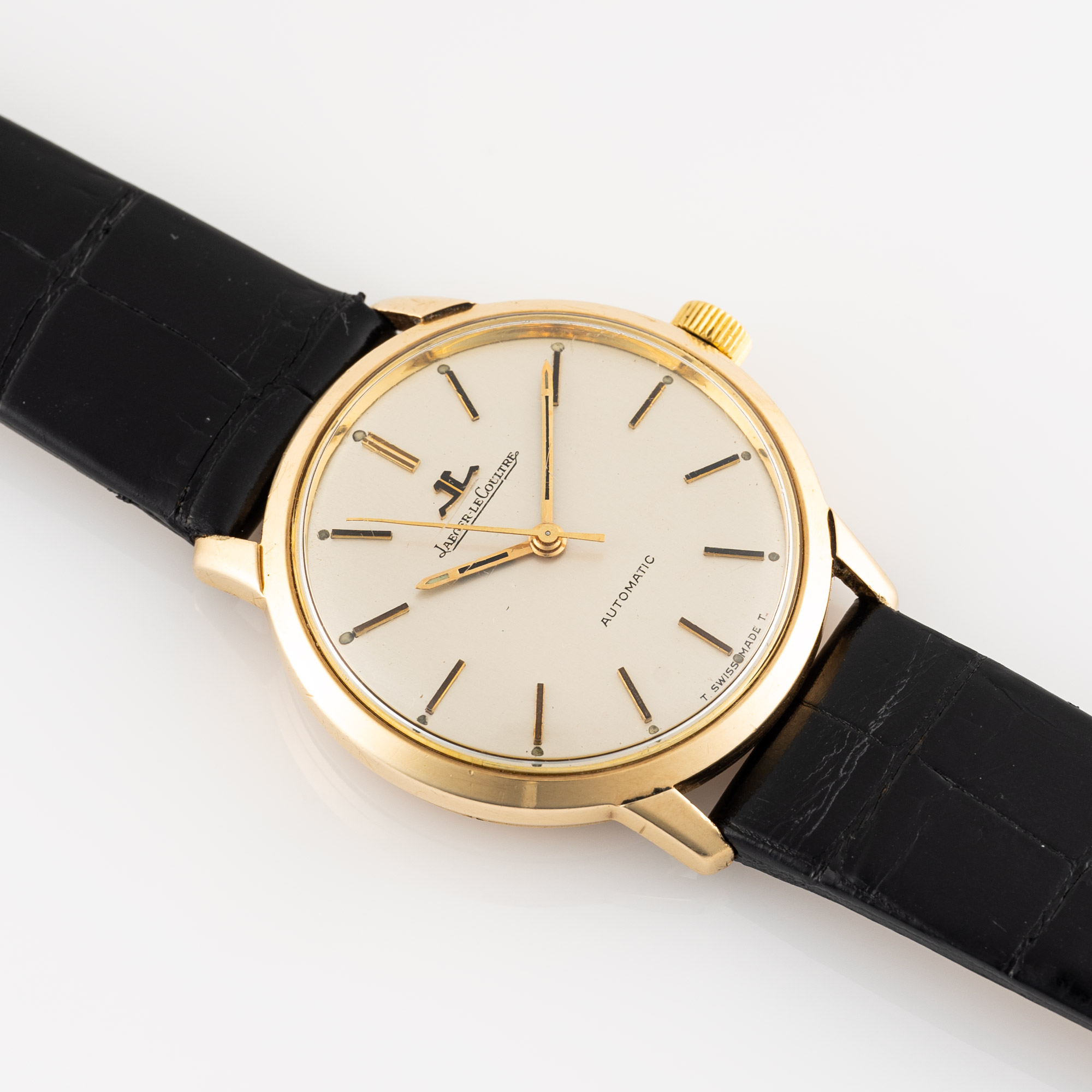 A GENTLEMAN'S SIZE 9CT SOLID GOLD JAEGER LECOULTRE AUTOMATIC WRIST WATCH CIRCA 1960s Movement: - Image 3 of 7