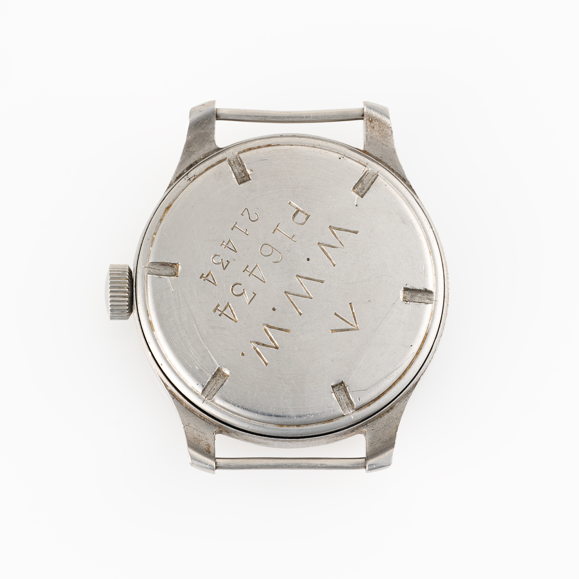 A GENTLEMAN'S STAINLESS STEEL BRITISH MILITARY CYMA W.W.W. WRIST WATCH CIRCA 1945, PART OF THE " - Image 8 of 8