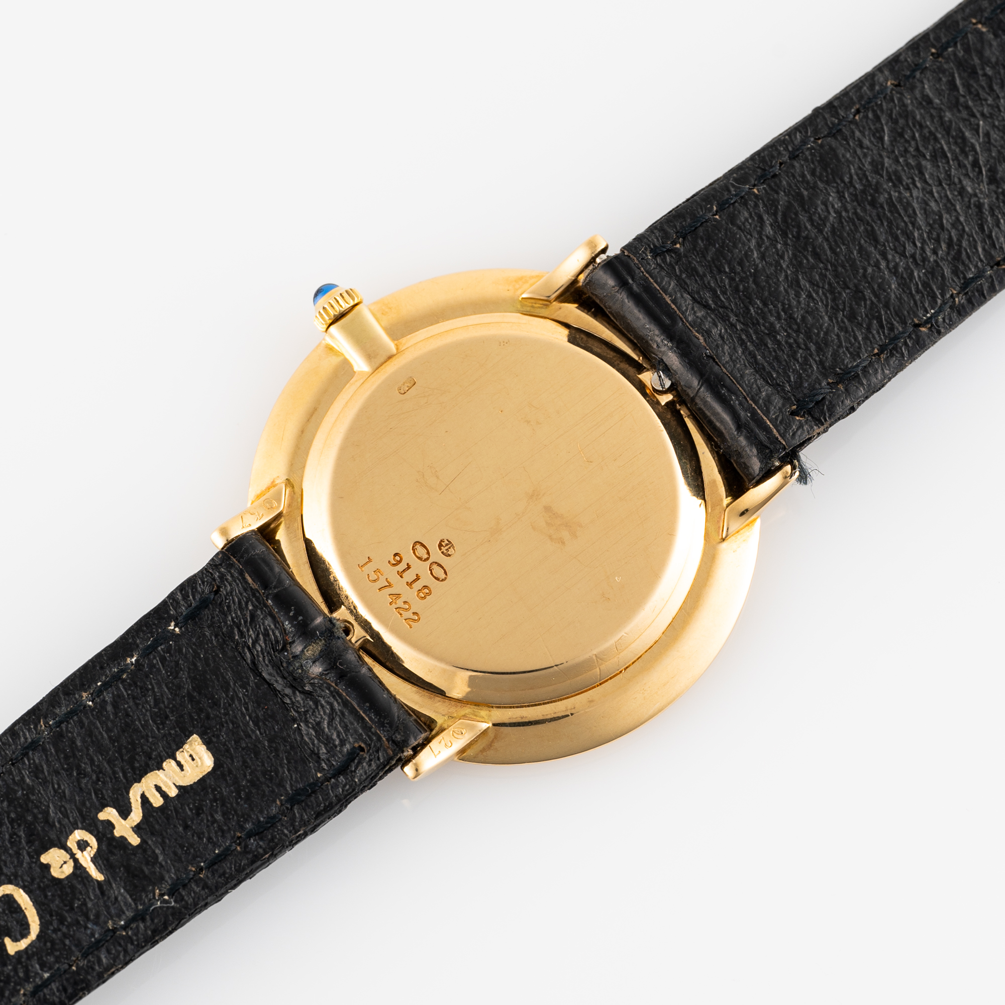 A RARE GENTLEMAN'S SIZE 18K SOLID GOLD PIAGET WRIST WATCH CIRCA 1970s, REF. 9118 MADE FOR CARTIER - Image 7 of 8