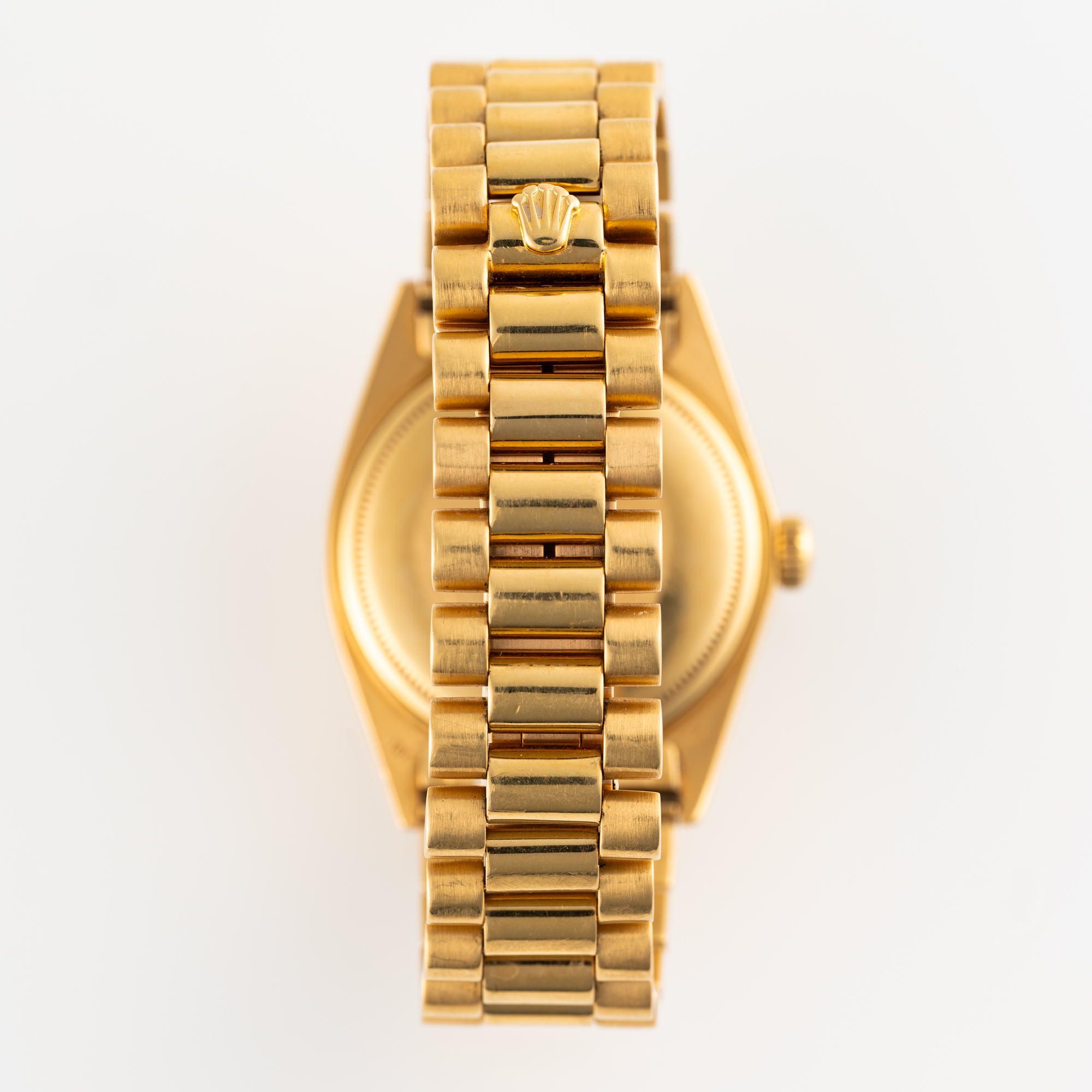 A GENTLEMAN'S SIZE 18K SOLID YELLOW GOLD ROLEX OYSTER PERPETUAL DAY DATE BRACELET WATCH CIRCA - Image 7 of 9