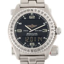 A GENTLEMAN'S SIZE TITANIUM BREITLING EMERGENCY BRACELET WATCH CIRCA 2000, REF. E56121  Movement: