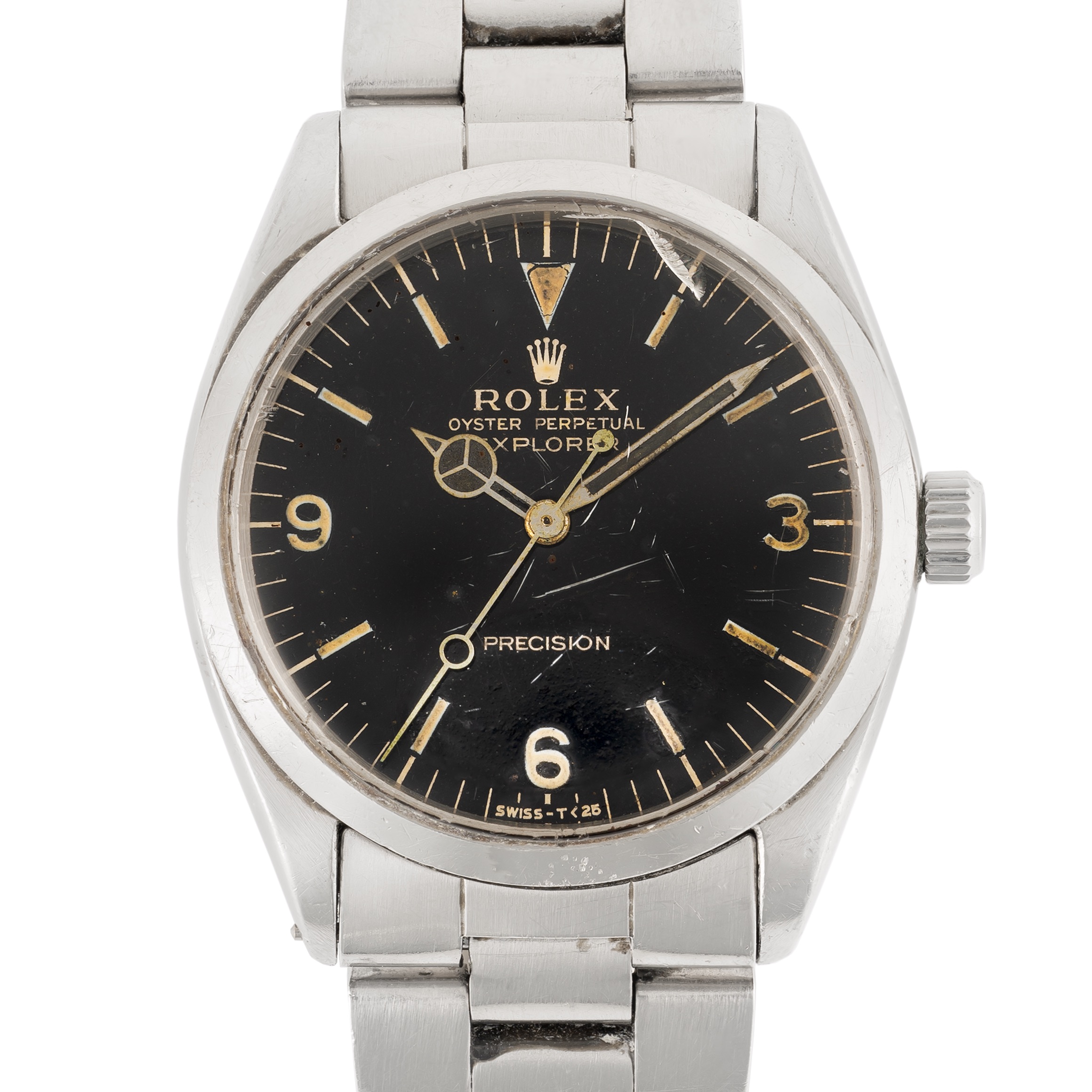 A GENTLEMAN'S SIZE STAINLESS STEEL ROLEX OYSTER PERPETUAL EXPLORER PRECISION BRACELET WATCH CIRCA - Image 11 of 11