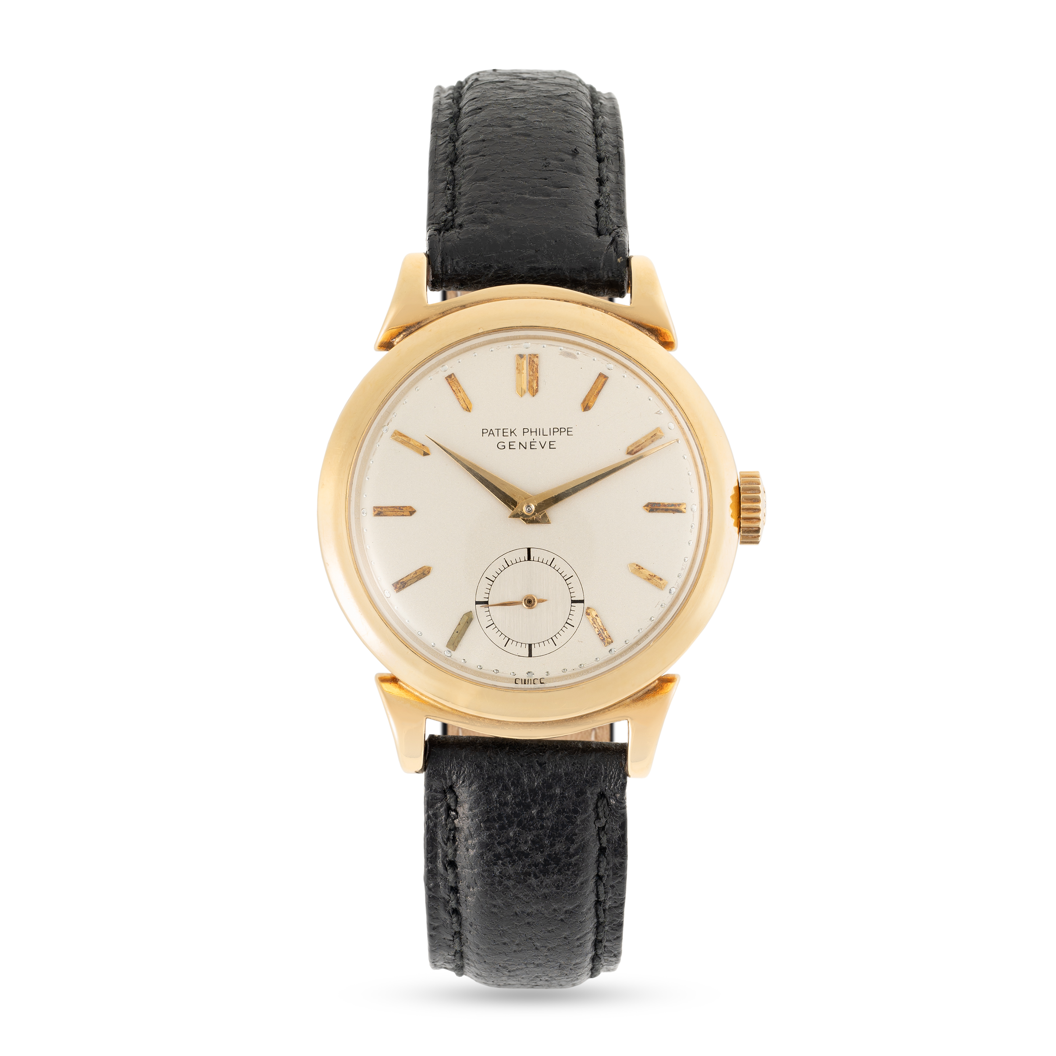 A GENTLEMAN'S SIZE 18K SOLID YELLOW GOLD PATEK PHILIPPE WRIST WATCH CIRCA 1950s, REF. 1491 CASE WITH - Image 2 of 8