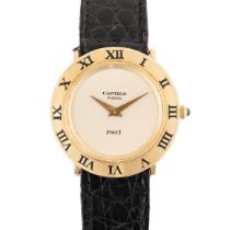 A RARE GENTLEMAN'S SIZE 18K SOLID GOLD PIAGET WRIST WATCH CIRCA 1970s, REF. 9118 MADE FOR CARTIER