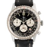 A GENTLEMAN'S STAINLESS STEEL BREITLING NAVITIMER DATE CHRONOGRAPH WRIST WATCH CIRCA 1973, REF. 7806