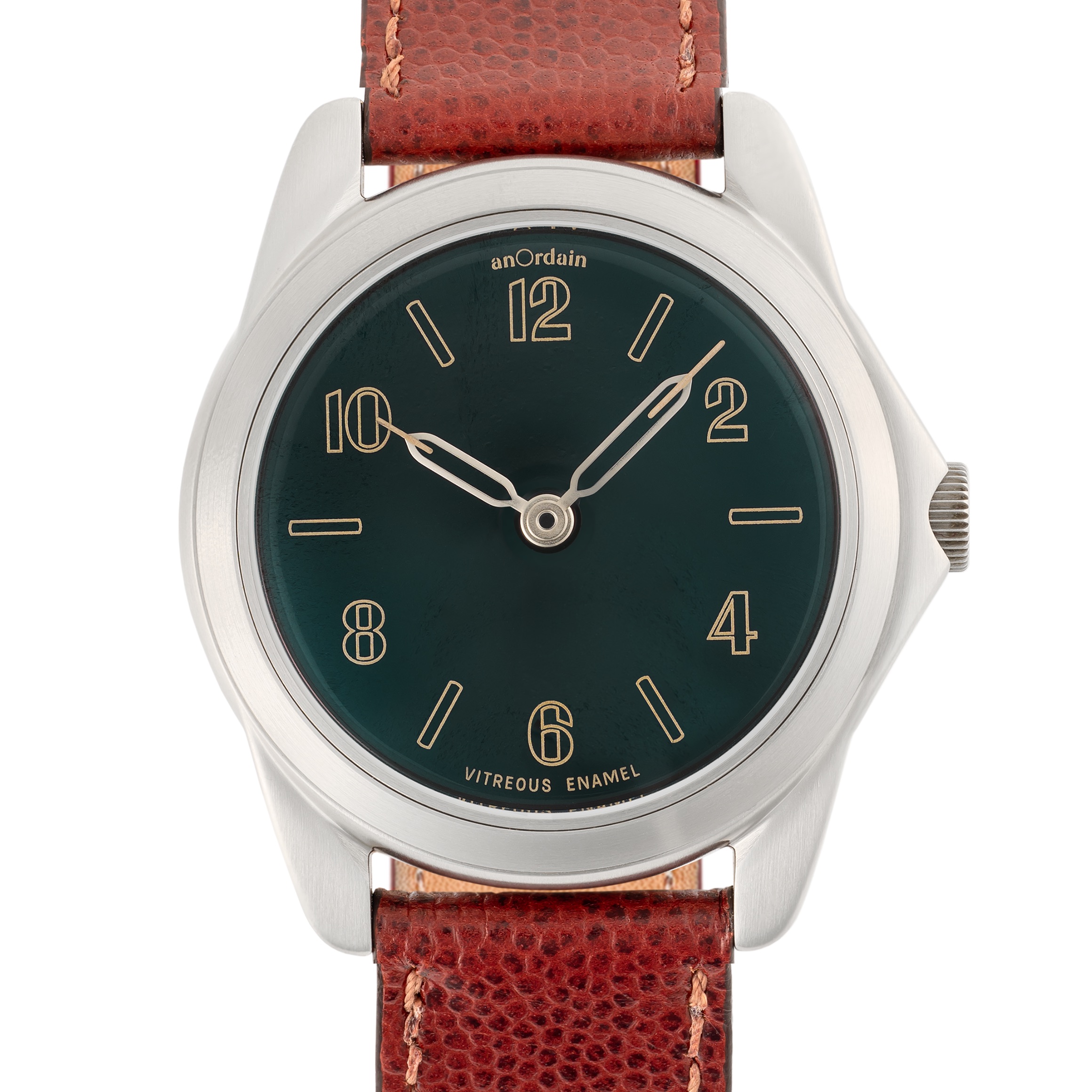 A GENTLEMAN'S SIZE STAINLESS STEEL ANORDAIN MODEL TWO WRIST WATCH CIRCA 2022, WITH MIDNIGHT GREEN