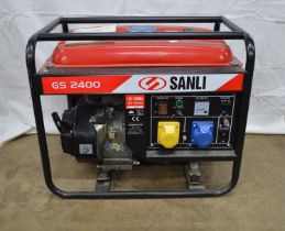 Sanli GS2400 generator, 4KW @ 3000 rpm, 230-50HZ (sold as seen, untried and untested) Please note