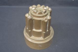 19th century copper jelly mould numbered 468 Please note descriptions are not condition reports,