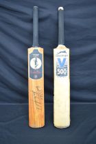 Intertops Rude Boy cricket bat signed by Richie Richardson together with a Slazenger V500 cricket