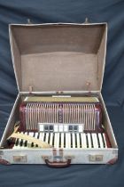 Horner Verdi IIIM piano accordion in case (sold as seen) Please note descriptions are not