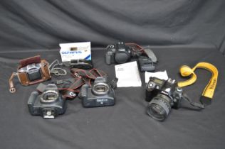 Group of cameras to comprise: Nikon D70, Canon EOS 400D, two Canon EOS 1200D, Olympus Zoon 80 and