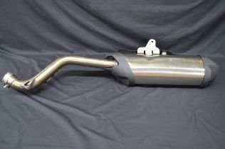 Triumph motorbike exhaust silencer stamped Triumph 2202490 Please note descriptions are not