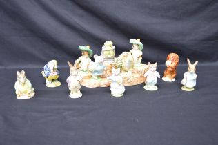 Group of eleven Beswick Beatrix Potter figures to comprise: Mr Alderman Ptolemy, Mr Jackson,