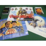 Thirty five 1980's/1990's quad film posters (folded) to include: War Of The Roses, White Fang, Wilt,