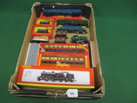 Mixed lot of boxed and loose Triang, Hornby and Lima OO scale rolling stock to include: Fowler 4P