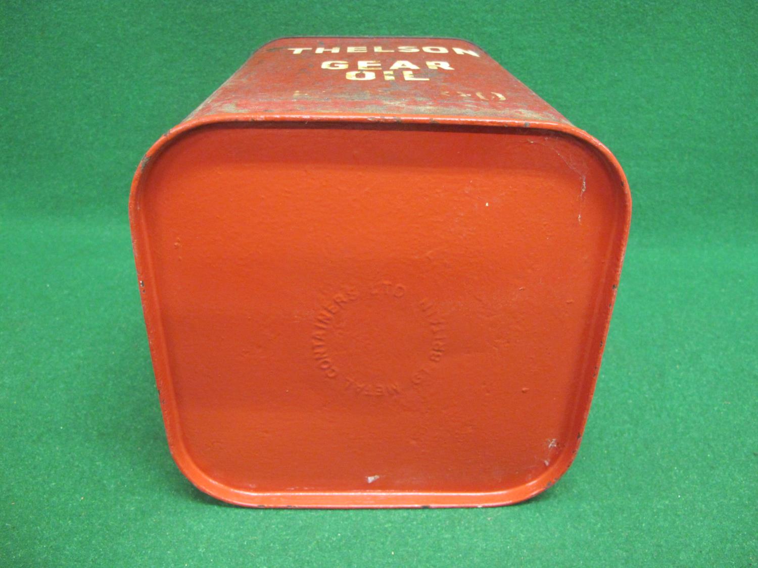 Thelson Gear Oil pyramid can with cap, handle and Kenneth Thelwall Limited Doncaster on two - Image 3 of 3