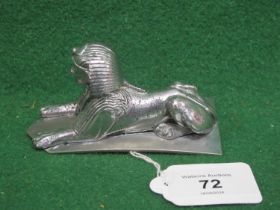 Chromed Sphinx bonnet mascot from an Armstrong Siddeley - 4" long Please note descriptions are not