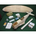 DB Models Spitfire Mk1A. This approx 1:5/4 scale balsa and plywood model is designed to be radio