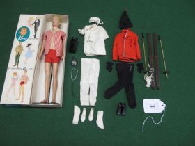 1960's Mattel Ken, Barbie's Boyfriend doll with blonde hair, stock No. 750 wearing red and white