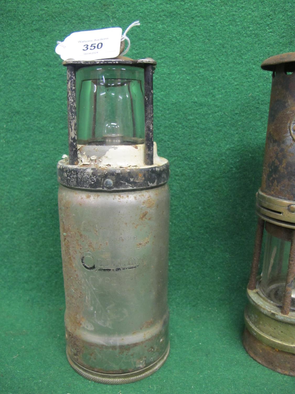 Two miners safety lamps made by Ackroyd Best Ltd, Morley, Leeds and Oldham Type F, both in used - Image 3 of 3