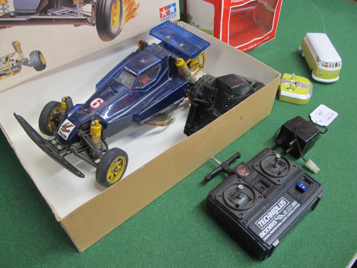Two radio controlled vehicles with their boxes to comprise: Tamiya 1:10 scale off road racer The - Image 3 of 3