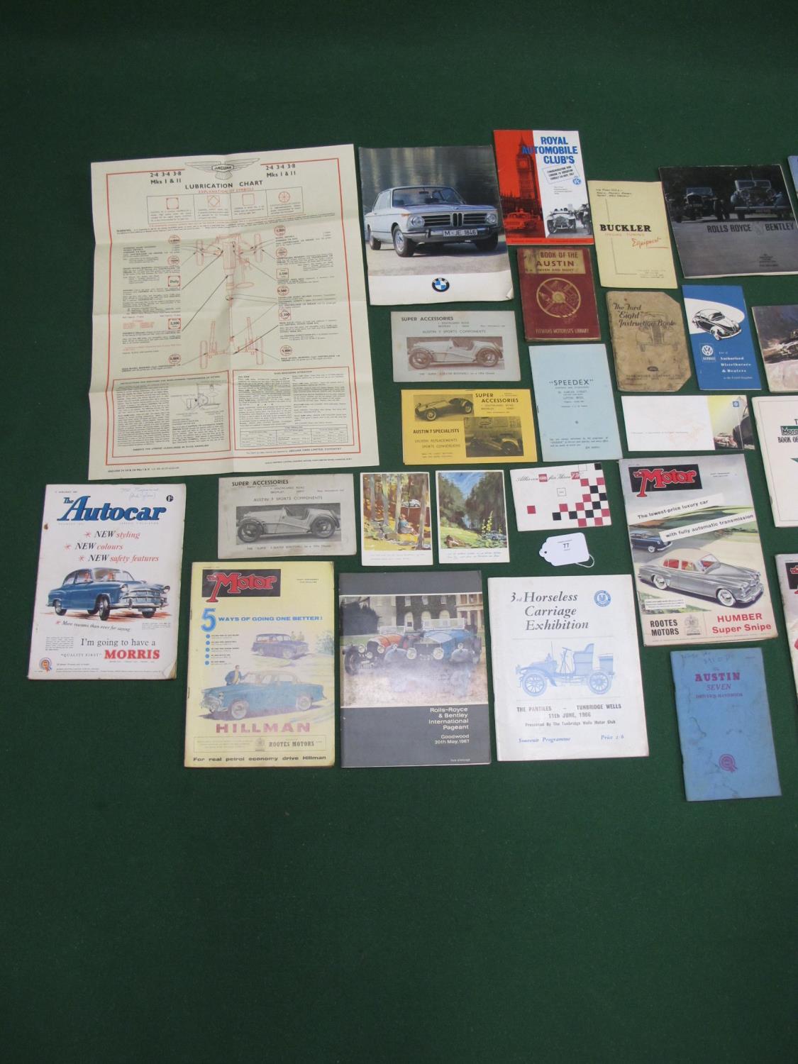 Quantity of motoring brochures, race programmes, publications, owners handbooks, Jaguar 2.4, 3.4, - Image 2 of 3