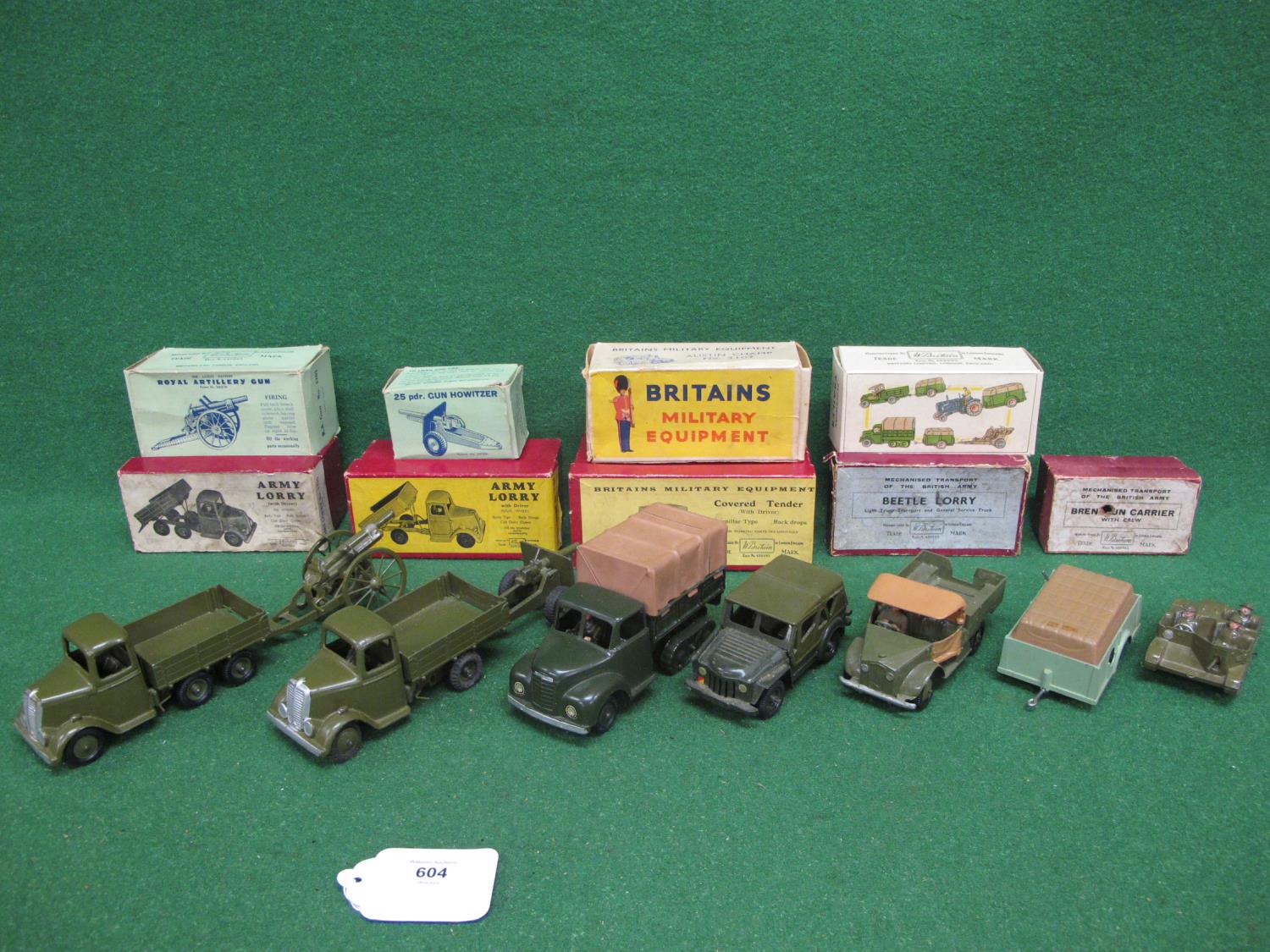 Nine boxed Britains military vehicles and guns to comprise: 1201 Royal Artillery gun, 1334 Four - Image 3 of 3