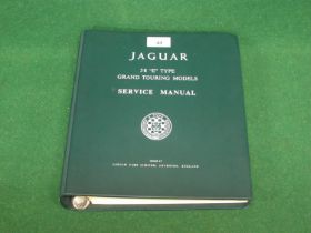 Jaguar Cars Ltd-Coventry, service manual for the 3.8 E Type Grand Touring models Please note