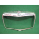 Mercedes chromed radiator grill surround complete with badge and faux radiator cap - 27" x 15.5"