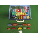 Case of approx fifty loose, small, Lesney/Matchbox vehicles (mostly in good condition) Please note