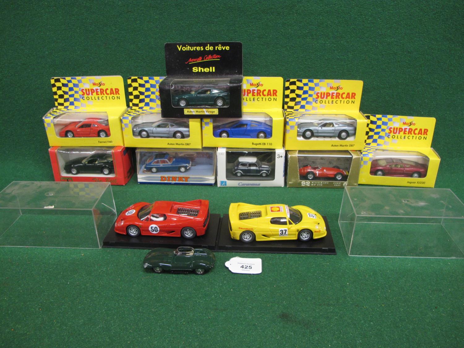 Boxed and loose model cars from Brumm, Maisto, 1980's Dinky, Cararama etc together with two Ninco - Bild 3 aus 3