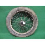 Vintage 20" wheel possibly from a motorcycle sidecar (af condition) Please note descriptions are not