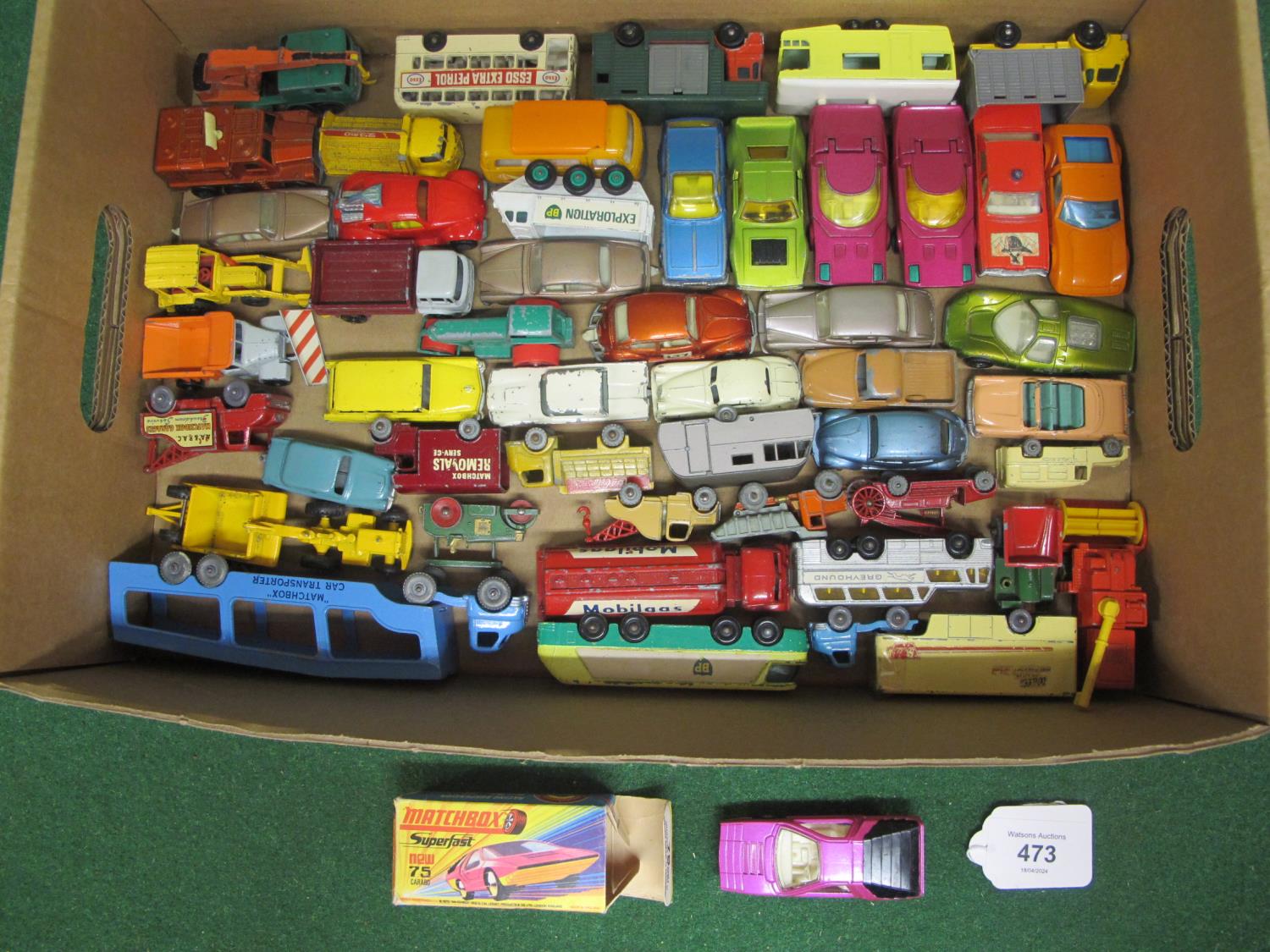Fifty loose 1950's/1960's/1970's Lesney-Matchbox vehicles to include: early Ambulance, Austin A50, - Image 2 of 3