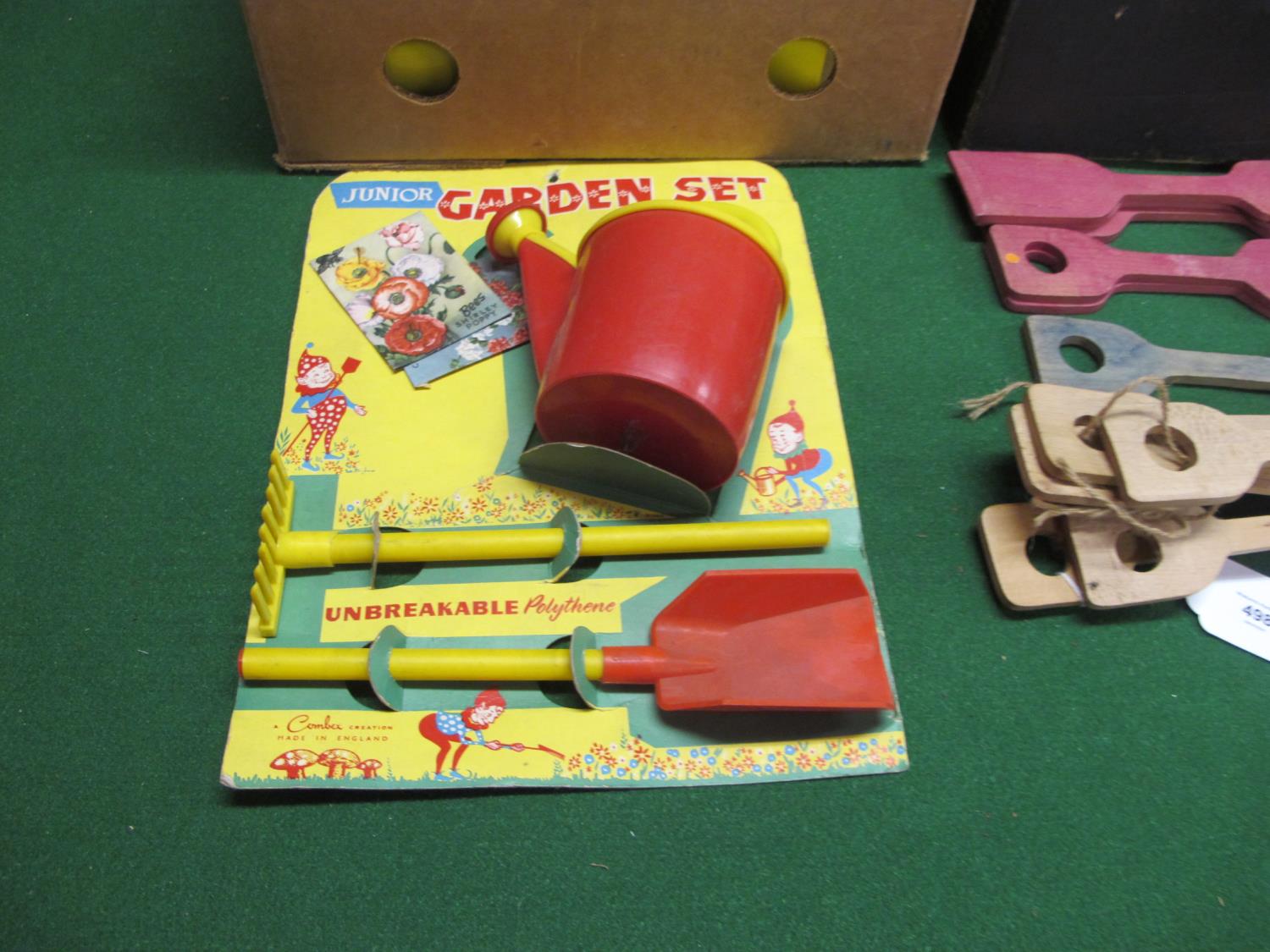 Seven card mounted plastic Junior Garden Sets made by Combex (England), thirteen Bell-Balls from - Image 5 of 5