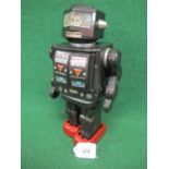 Circa 1960's Rotate-o-Matic Super Astronaut tinplate battery powered robot Made In Japan by SH - 11"