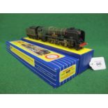 1961-1963 Hornby Dublo 3235 3 Rail West Country 4-6-2 tender locomotive No. 34042 Dorchester in late