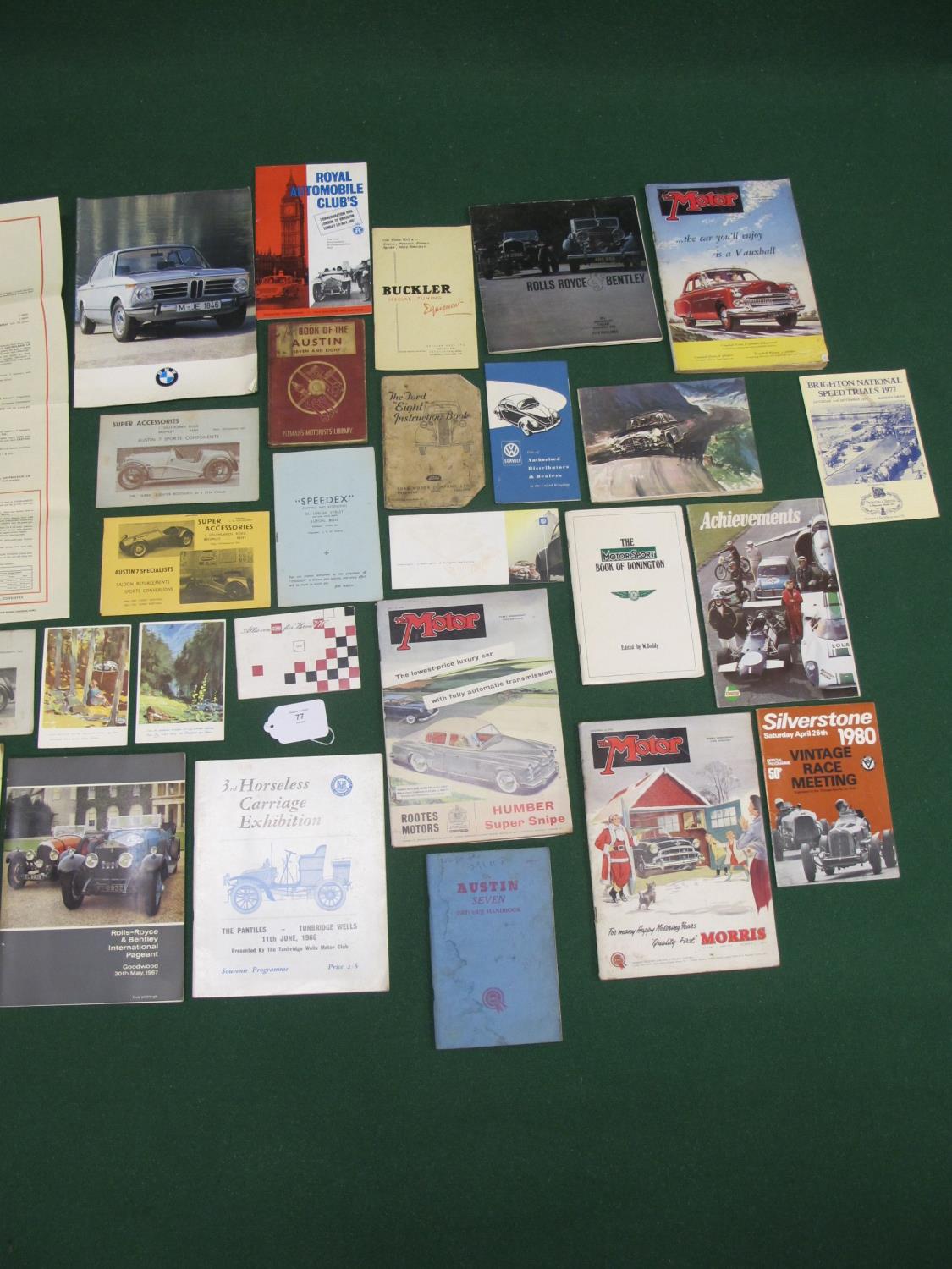 Quantity of motoring brochures, race programmes, publications, owners handbooks, Jaguar 2.4, 3.4, - Image 3 of 3