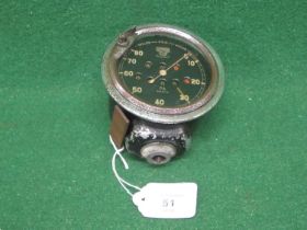 Smith's PA Chronometric 0-80mph speedometer to fit a 1936 Ariel NG350 (tank mounted) Please note