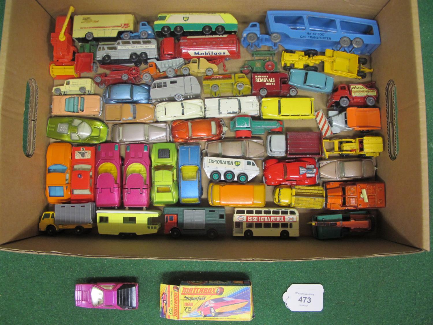 Fifty loose 1950's/1960's/1970's Lesney-Matchbox vehicles to include: early Ambulance, Austin A50,