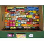 Fifty loose 1950's/1960's/1970's Lesney-Matchbox vehicles to include: early Ambulance, Austin A50,