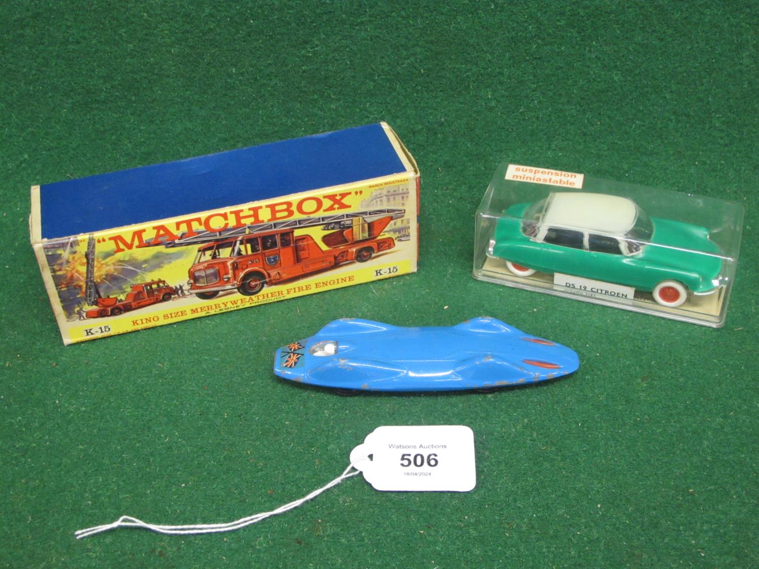Boxed 1960's Matchbox King-size K15 Merryweather Fire Engine for Kent Fire Brigade, a display - Image 2 of 3