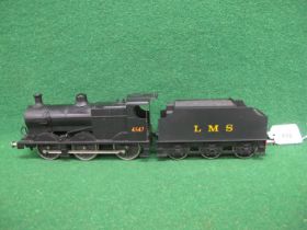 Lima plastic O gauge Fowler 4F 0-6-0 locomotive and tender No. 4547 in plain LMS black, modified