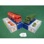 Two boxed 1950's Dinky Foden lorries to comprise: 941 fourteen ton Mobilgas eight wheel tanker and