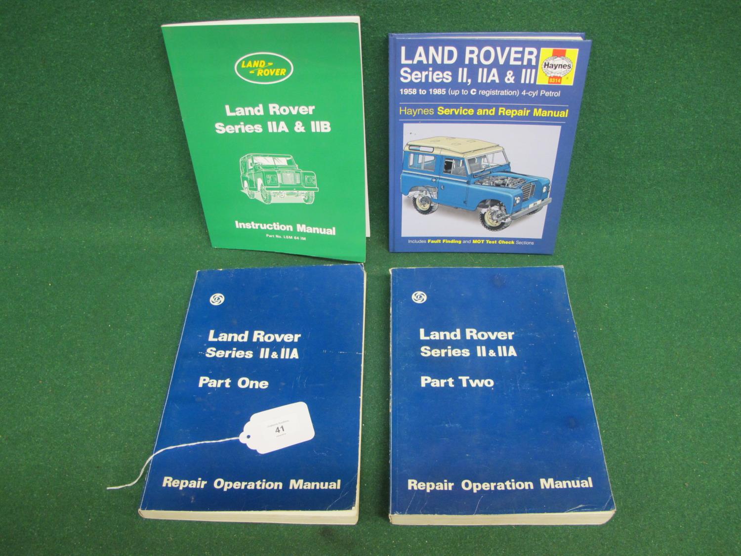 1st Edition (March 1969) Land Rover Series II and IIA Repair & Operation Manuals Parts I & II, and