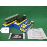 Two HD 3 Rail diesel locomotives to comprise: 08 Shunter with 2 Rail BR green D3302 body (front