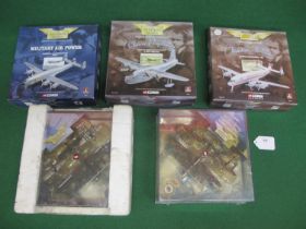 Five boxed Corgi Aviation Archive 1:144 scale diecast aircraft models to include: BOAC Short