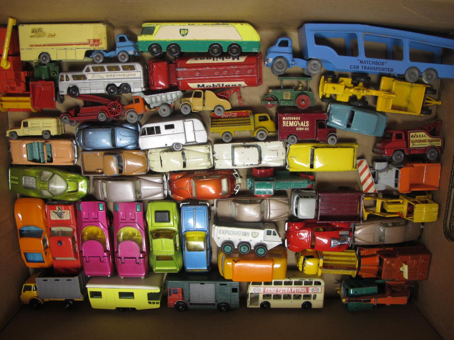 Fifty loose 1950's/1960's/1970's Lesney-Matchbox vehicles to include: early Ambulance, Austin A50, - Image 3 of 3